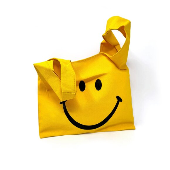 Title Smiley Face Mini Tote Bag – Perfect for last minute shopping with joy - Picture 4 of 4